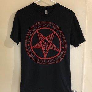 Black Craft Cult red logo limited edition tee